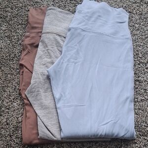 Set of Three Leggings-Lululemon, Athleta, Aerie
